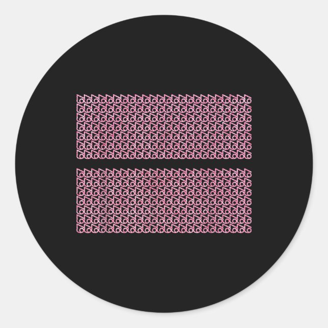 Subtle 67 Six Seven Brainrot Hidden Message Gen Al Classic Round Sticker (Front)