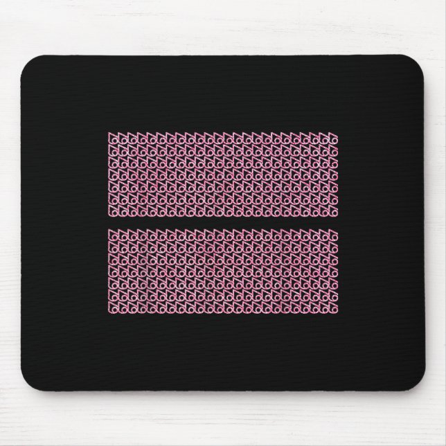 Subtle 67 Six Seven Brainrot Hidden Message Gen Al Mouse Pad (Front)
