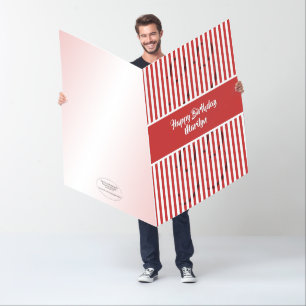 Subtle Age - Simple Stripes Pattern - Red BD Card