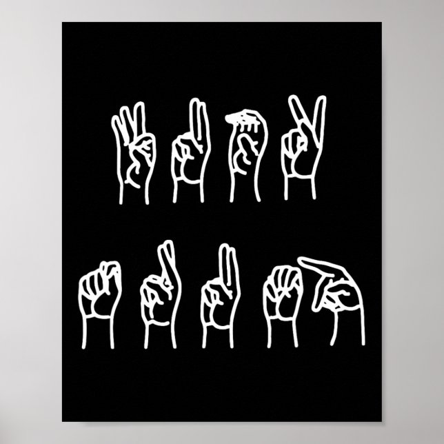 Subtle Anti-trump Asl Sign Language  (Front)