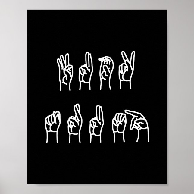 Subtle Anti-trump Asl Sign Language  (Front)