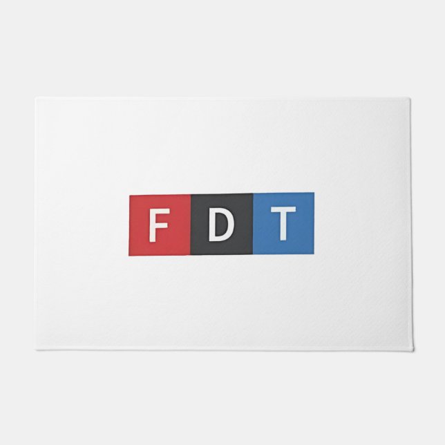 Subtle Anti-Trump FDT Anti-Maga Democrats Doormat (Front)