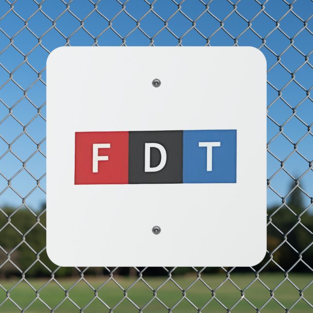 Subtle Anti-Trump FDT Anti-Maga Democrats Metal Sign (In Situ(Fence))