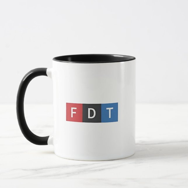 Subtle Anti-Trump FDT Anti-Maga Democrats Mug (Left)