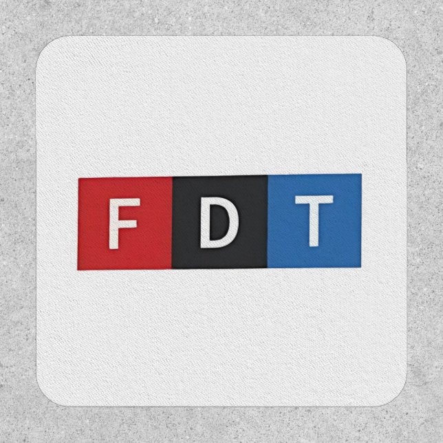 Subtle Anti-Trump FDT Anti-Maga Democrats Patch (Front)