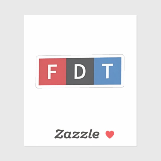 Subtle Anti-Trump FDT Anti-Maga Democrats Sticker (Sheet)