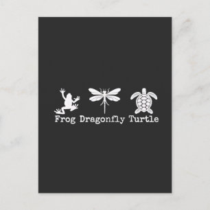 Subtle Anti-Trump FDT Anti-Maga Frog Turtle Holiday Postcard