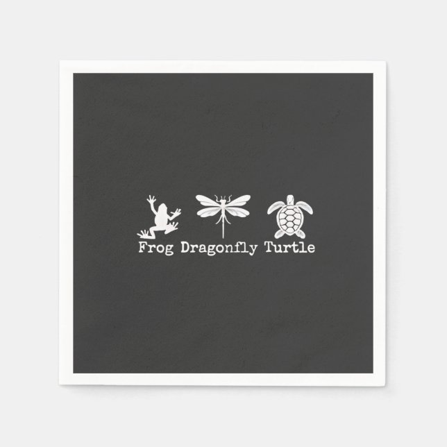Subtle Anti-Trump FDT Anti-Maga Frog Turtle  Napkins (Front)