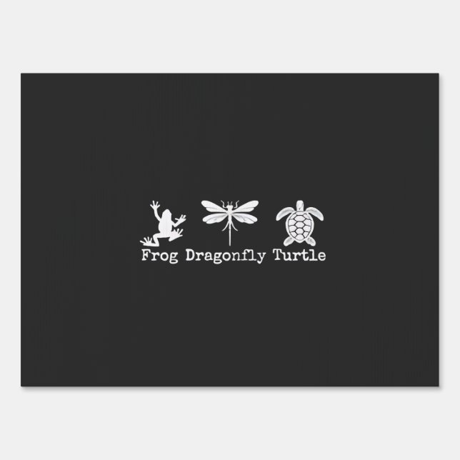 Subtle Anti-Trump FDT Anti-Maga Frog Turtle  Sign (Front)