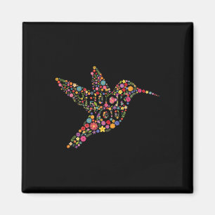 Subtle Anti Trump Floral Hummingbird Hidden Messag Magnet
