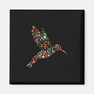 Subtle Anti Trump Floral Hummingbird Hidden Messag Magnet
