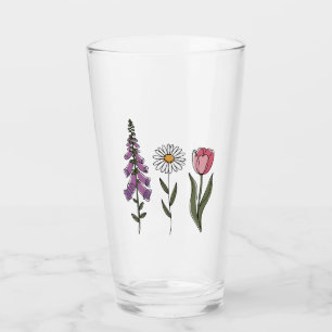 Subtle Anti-Trump - Foxglove Daisy Tulip III Glass