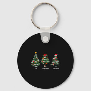 Subtle Anti Trump Hidden Message Christmas Tree Keychain