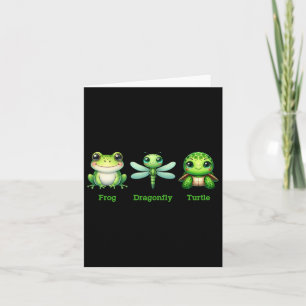 Subtle Anti-trump Political Humor Frog Dragonfly T Card