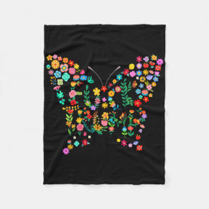 Subtle Anti Trump Shirt Floral Butterfly Hidden Me Fleece Blanket
