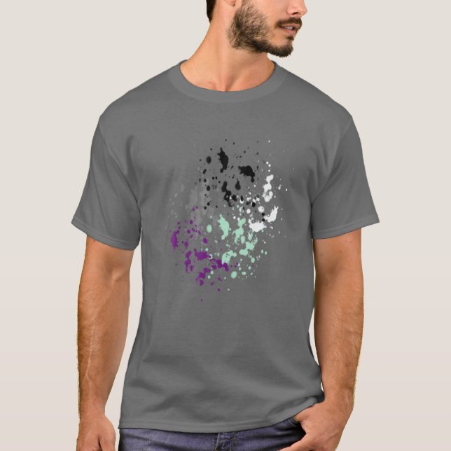 Subtle Asexual Pride, Ace Pride Flag T-Shirt (Front)