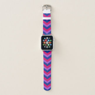 Subtle bisexual pride flag apple watch band