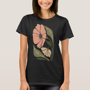Subtle Boho Flowers Anti Trum P Liberal Protest Re T-Shirt