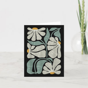 Subtle Boho Flowers Anti Trump, Kamala Harris Vote Card