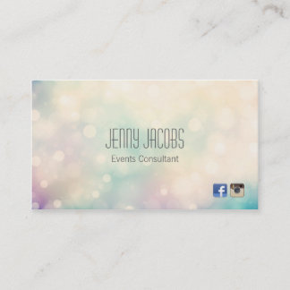 Subtle Bokeh Business Card Design