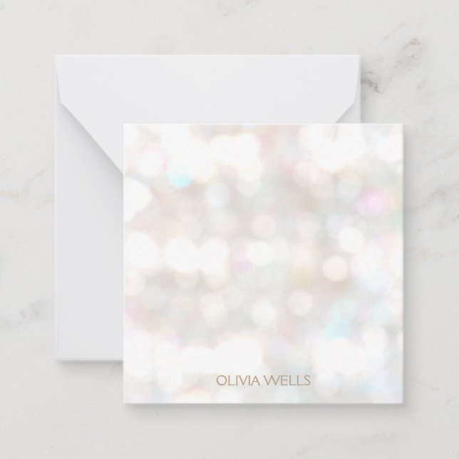  Subtle Bokeh   Note Card (Front)