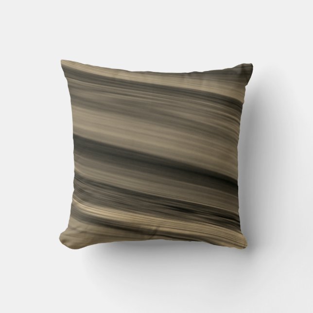  Subtle Brown Stripe  Throw Pillow (Front)