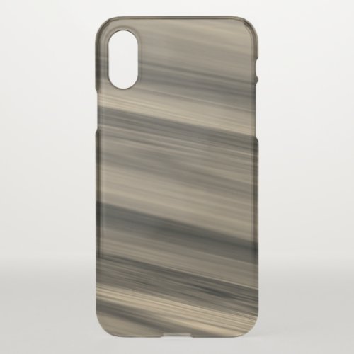 Subtle Brown Stripe iPhone X Case