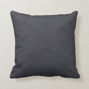 Subtle Charcoal Gray Pattern Throw Pillow