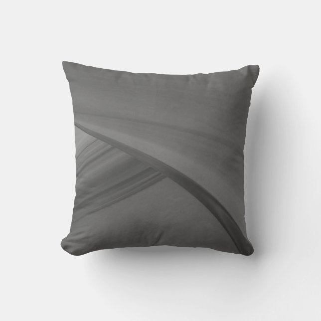 Subtle Charcoal Throw Pillow (Front)