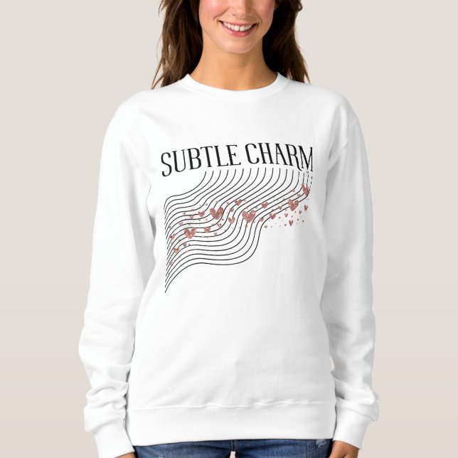 Subtle Charm — Soft Lines Sweatshirt (Front)