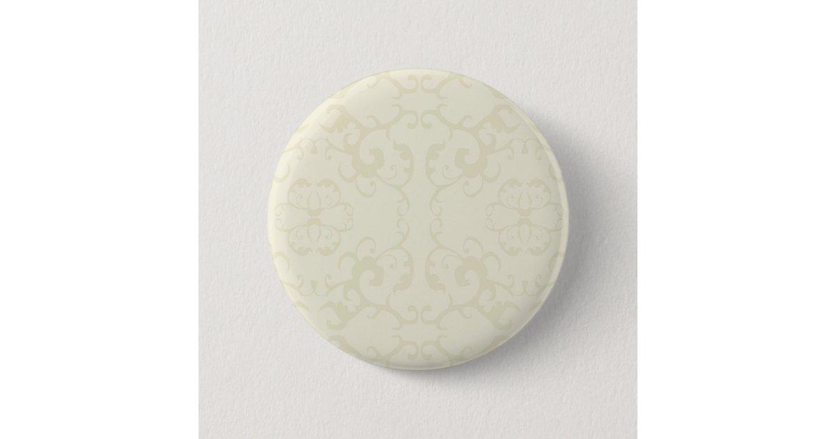 Subtle classic vintage pattern print -customise pinback button | Zazzle