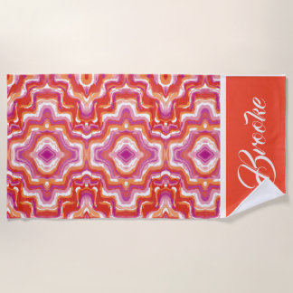 Subtle Community Lesbian Pride Flag Beach Towel