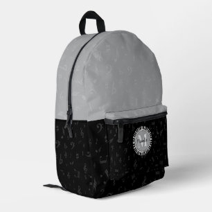 Subtle Contemporary Monogram Music Printed Backpack