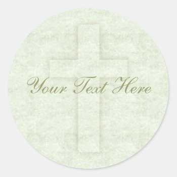 Subtle Cross Stickers by Customizables at Zazzle