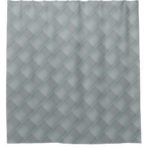 Subtle Diagonal Gray Stripes Geometric Shower Curtain