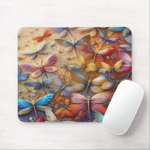 Subtle Dragonflies Mouse Pad