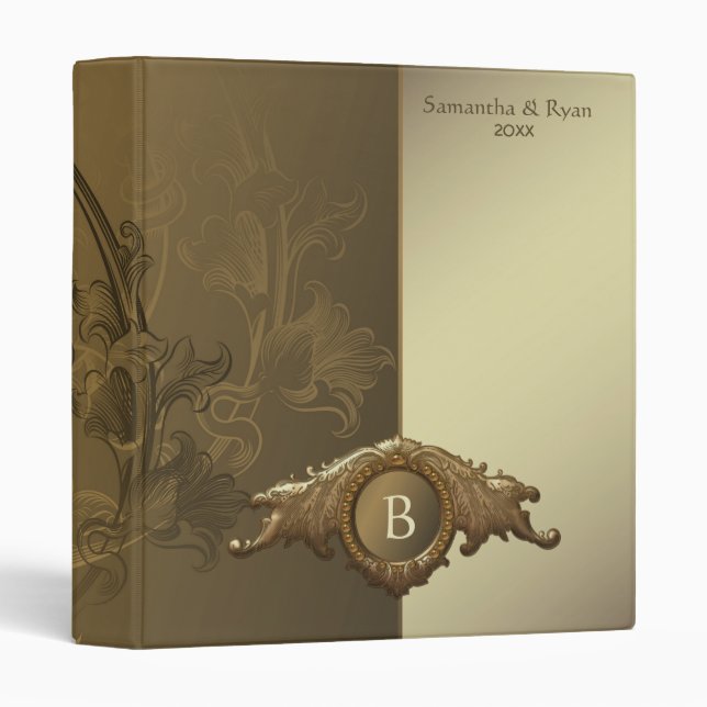Subtle Elegance 3 Ring Binder (Front/Spine)