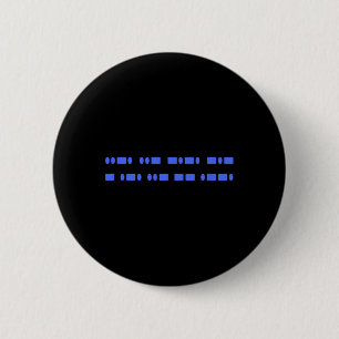 Subtle F T Morse Code Resistance 8647 Feminist Rig Button