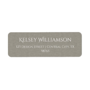 Subtle Fabric Texture Address Labels