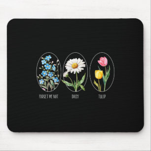 Subtle Floral 8647 Trump Flowers Forget Me Not Dai Mouse Pad