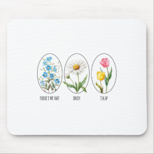 Subtle Floral 8647 Trump Flowers Forget Me Not Dai Mouse Pad