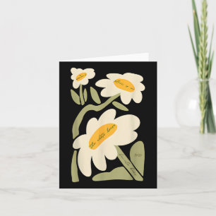 Subtle Flower Kamala Harris Boho Floral Card