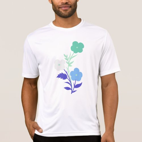 Subtle Gay Man Flag Flowers T_Shirt