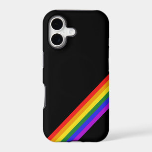 Subtle Gay Pride Flag LGBT Rainbow Diagonal Stripe iPhone 17 Case