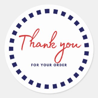 Subtle Gratitude Circle Thank You Labels