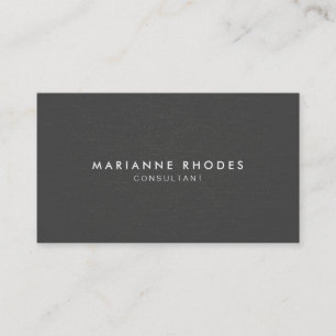 Subtle Gray Denim Minimalistic Business Card