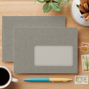 Subtle Gray Fabric Texture Envelope