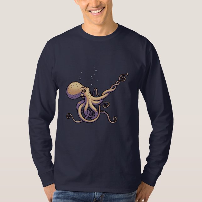 Subtle Guitar Octopus T-Shirt (Front)