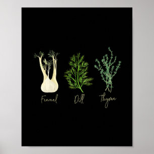 Subtle Herb Fennel Dill Thyme Anti Trump Shirt Res Poster