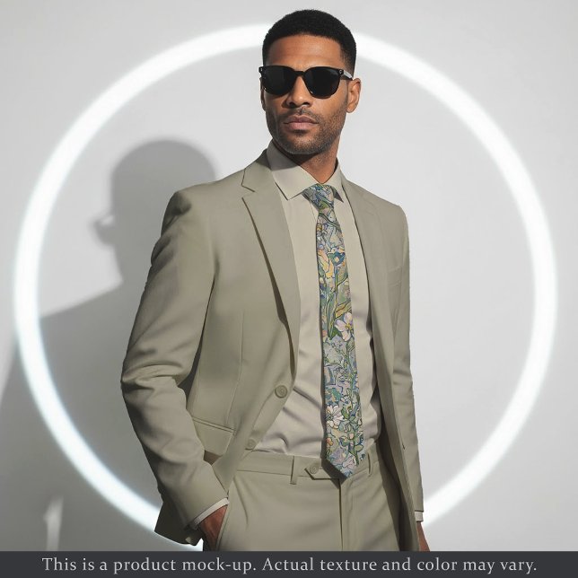 Subtle Impressionist Floral Necktie (Creator Uploaded)